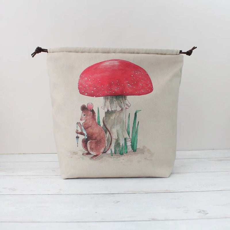 Hazel the Mouse | Project Bag | The Blue Rabbit House - This is Knit