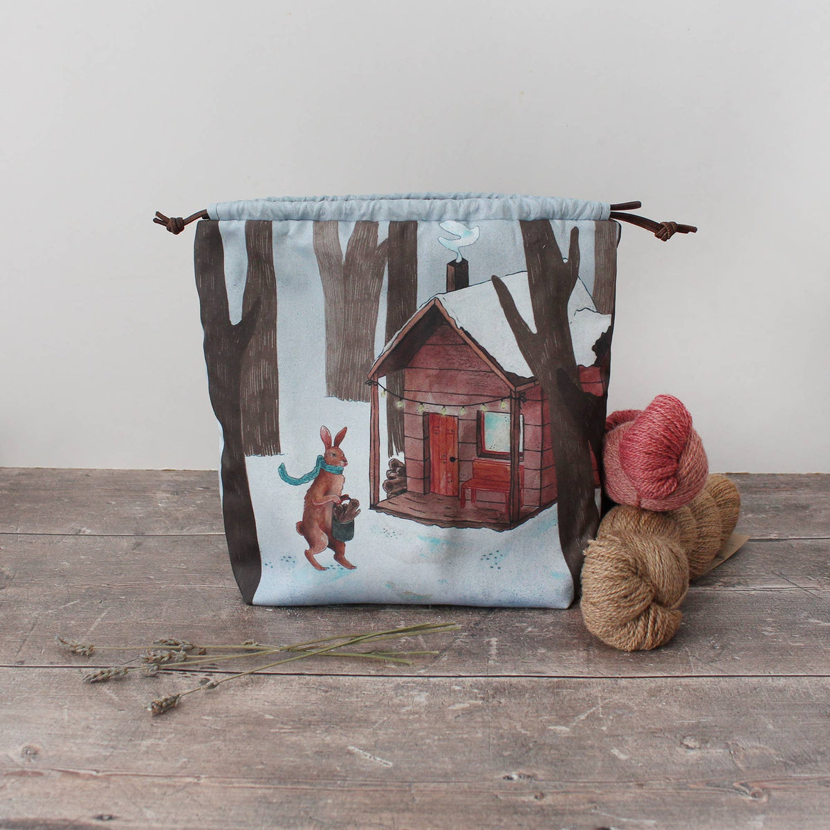 Jule the Winter Hare | Project Bag | The Blue Rabbit House - This is Knit