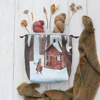 Jule the Winter Hare | Project Bag | The Blue Rabbit House - This is Knit