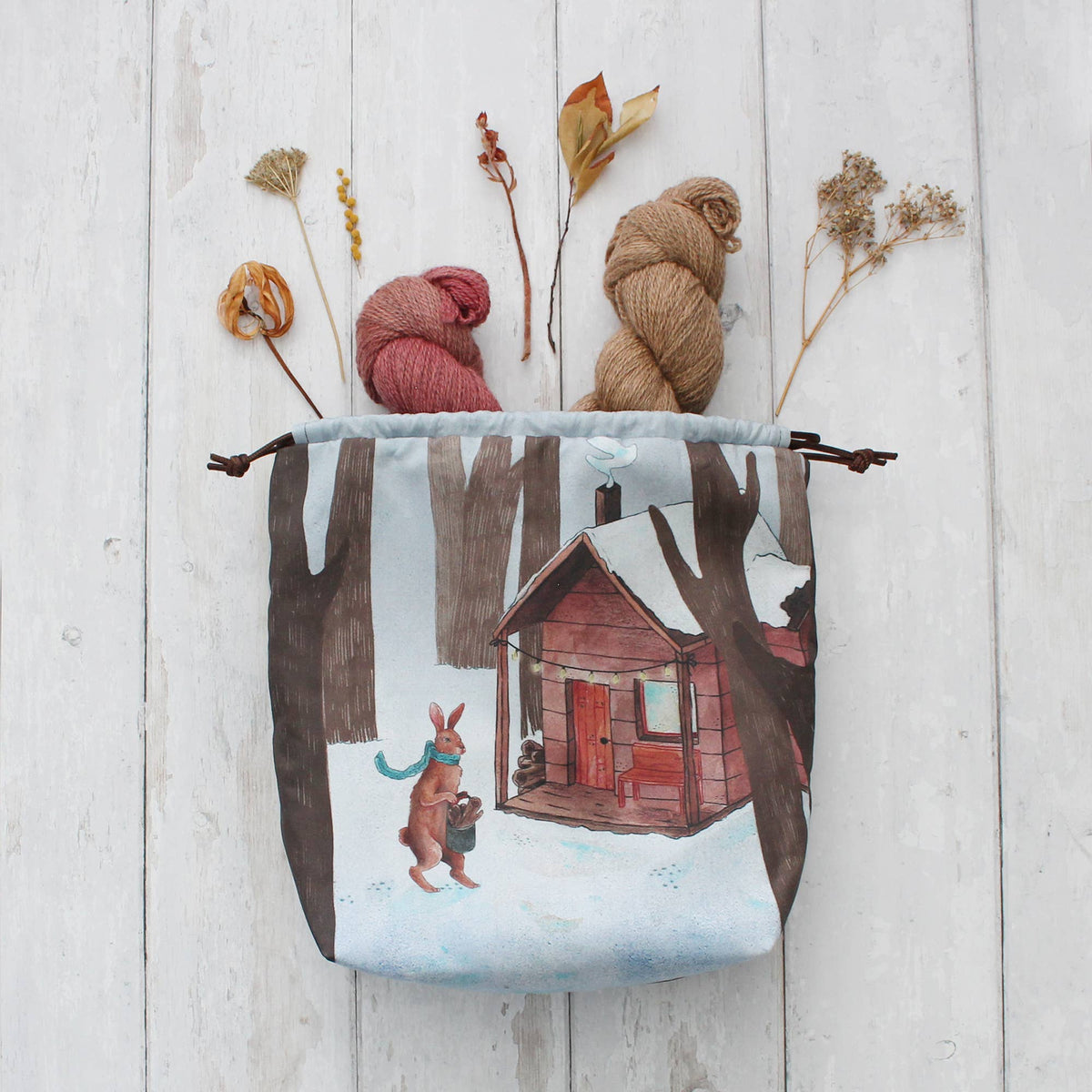 Jule the Winter Hare | Project Bag | The Blue Rabbit House - This is Knit