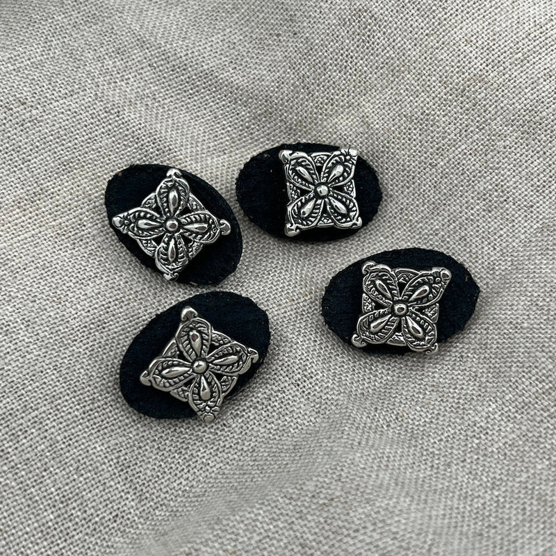 Medieval Cross Stud Buttons | Jul Designs - This is Knit