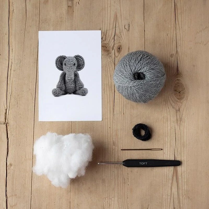 Mini Bridget The Elephant Kit | Toft - This is Knit