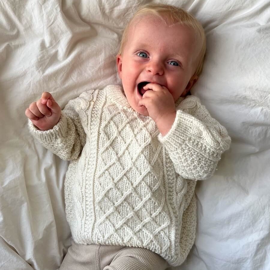 Moby Sweater Baby Sweater Pattern Booklet | PetiteKnit - This is Knit