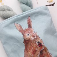 Penelope the Rabbit | Project Bag | The Blue Rabbit House - This is Knit