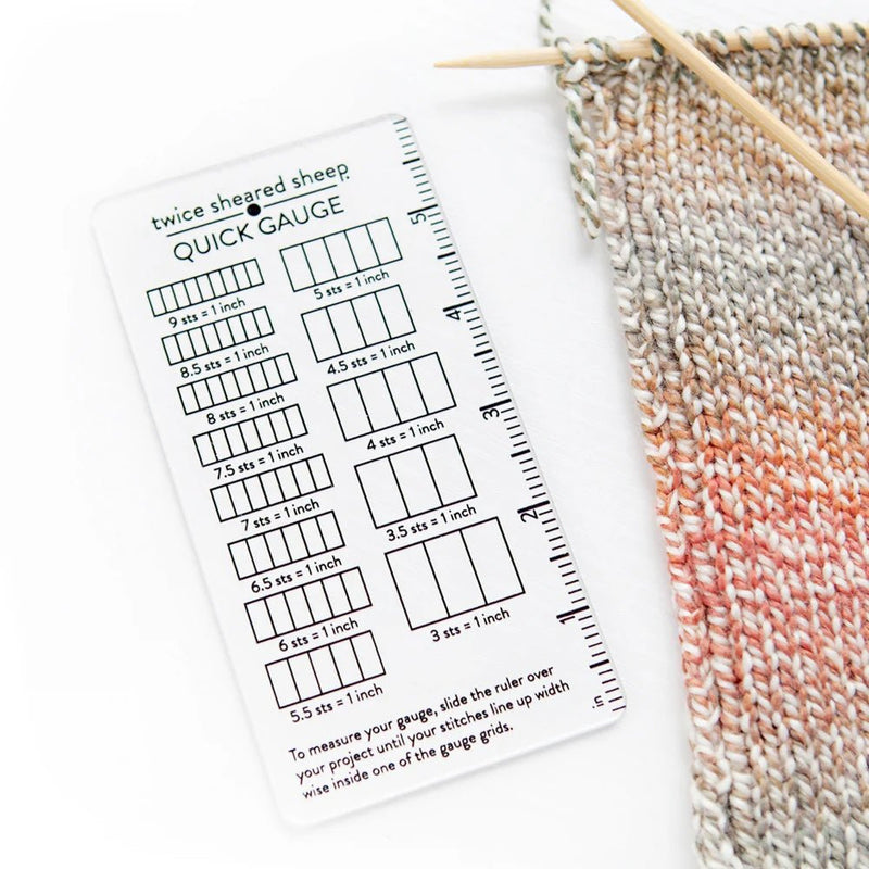 Quick Gauge Ruler | Twice Sheared Sheep - This is Knit