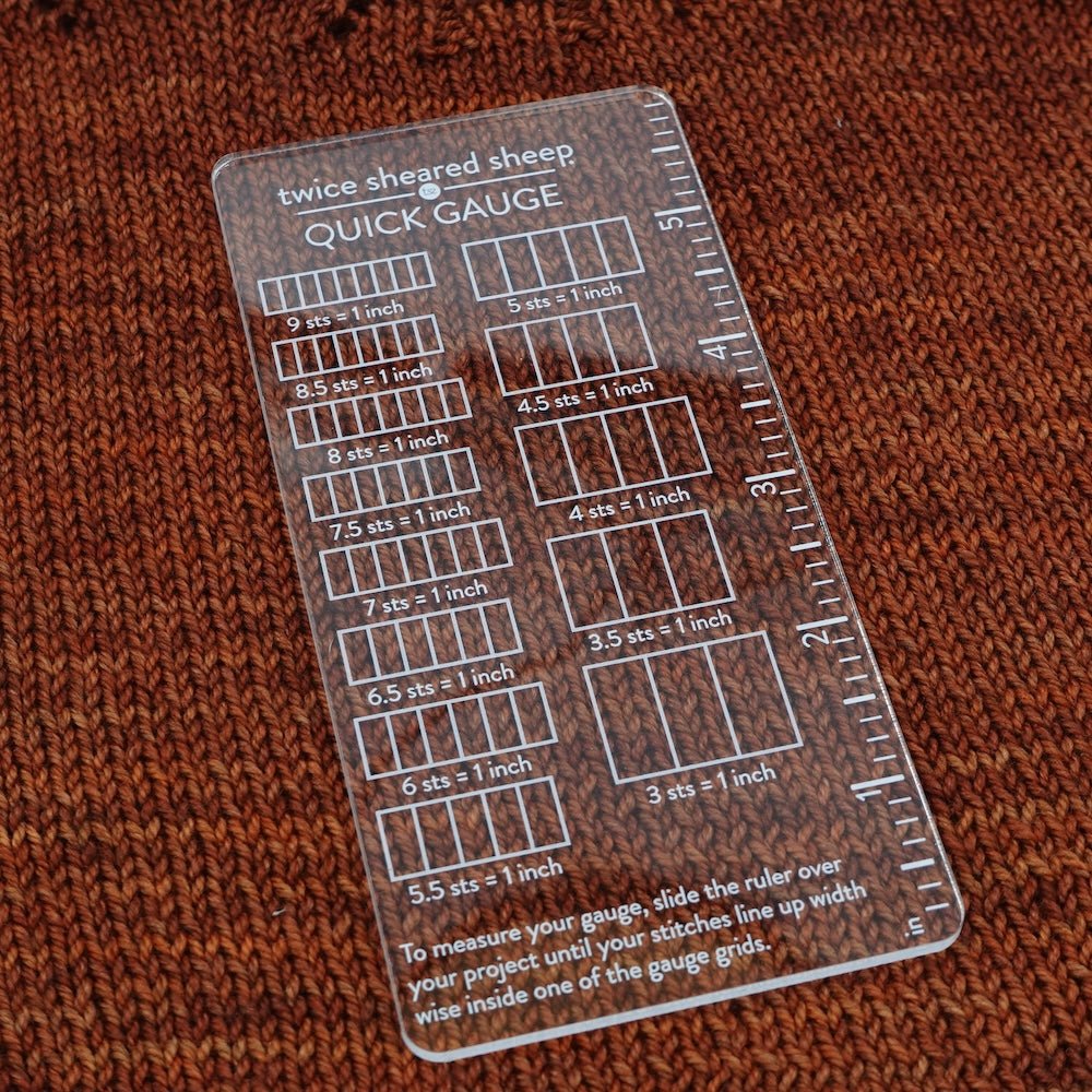 Quick Gauge Ruler | Twice Sheared Sheep - This is Knit