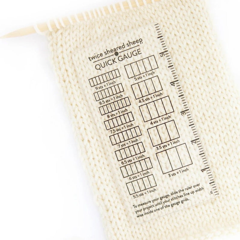 Quick Gauge Ruler | Twice Sheared Sheep - This is Knit