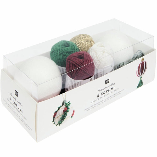 Ricorumi Christmas Tree Baubles - Gold | Rico Design - This is Knit