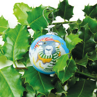 Sheep Hand - Painted Glass Bauble | Emma Ball - This is Knit