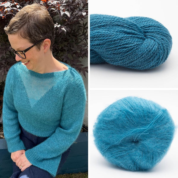 Sheer V Sweater Kit | BC Garn + Kremke - This is Knit