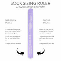 Sock Sizing Ruler | Twice Sheared Sheep - This is Knit