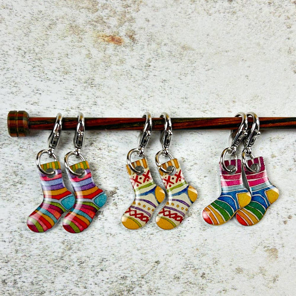Socks Crochet Stitch Markers | Emma Ball - This is Knit