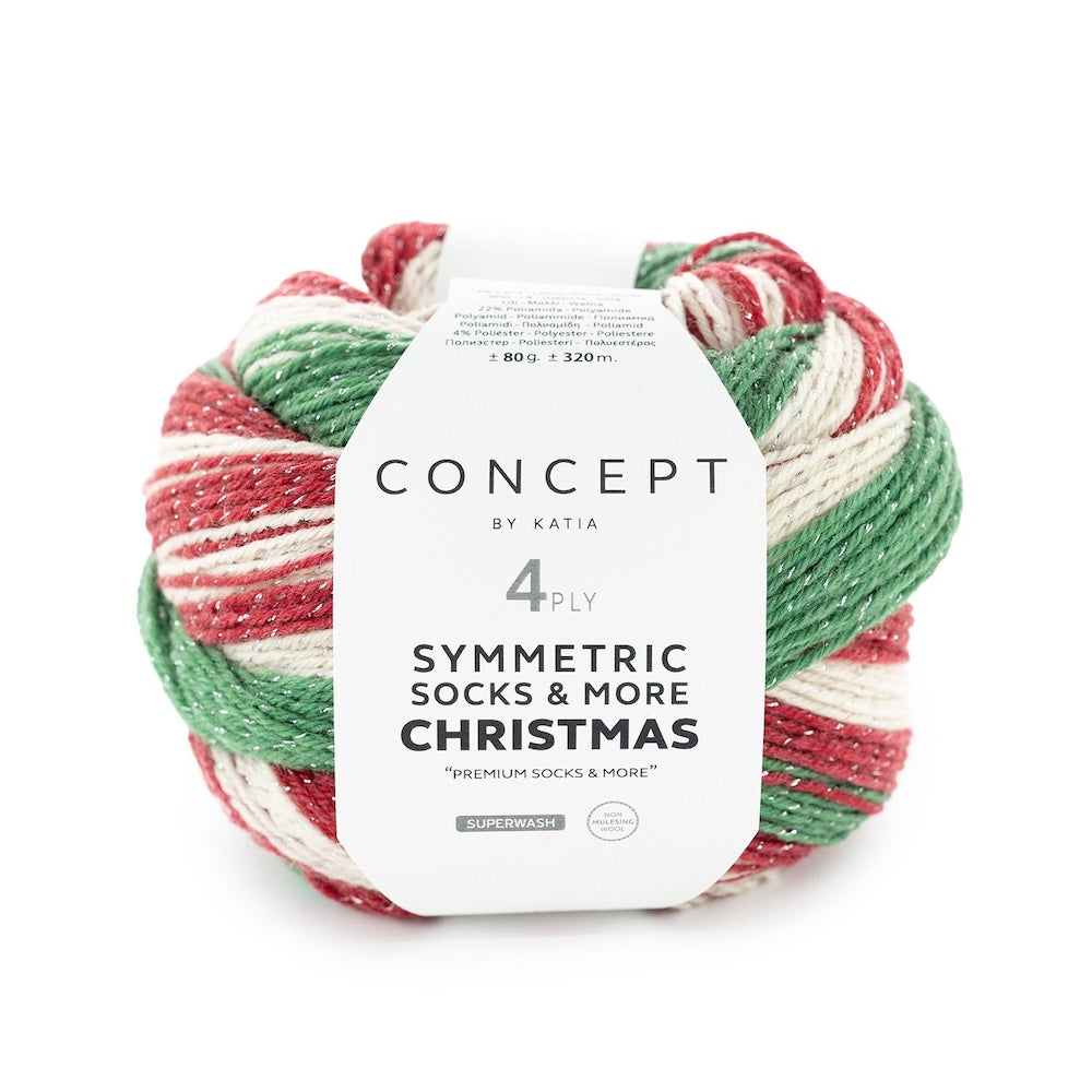 Symmetric Sock Christmas | Katia