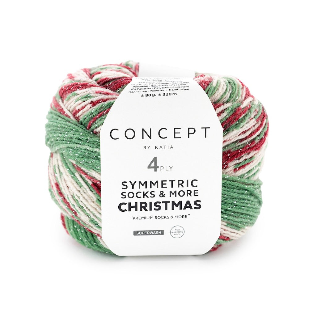Symmetric Sock Christmas | Katia