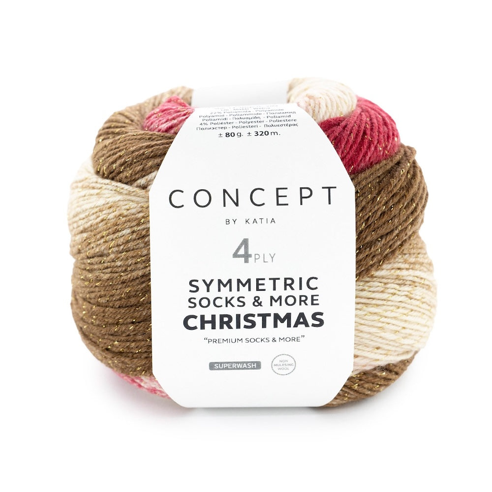 Symmetric Sock Christmas | Katia