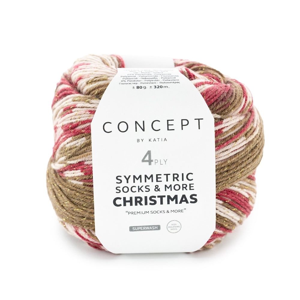 Symmetric Sock Christmas | Katia