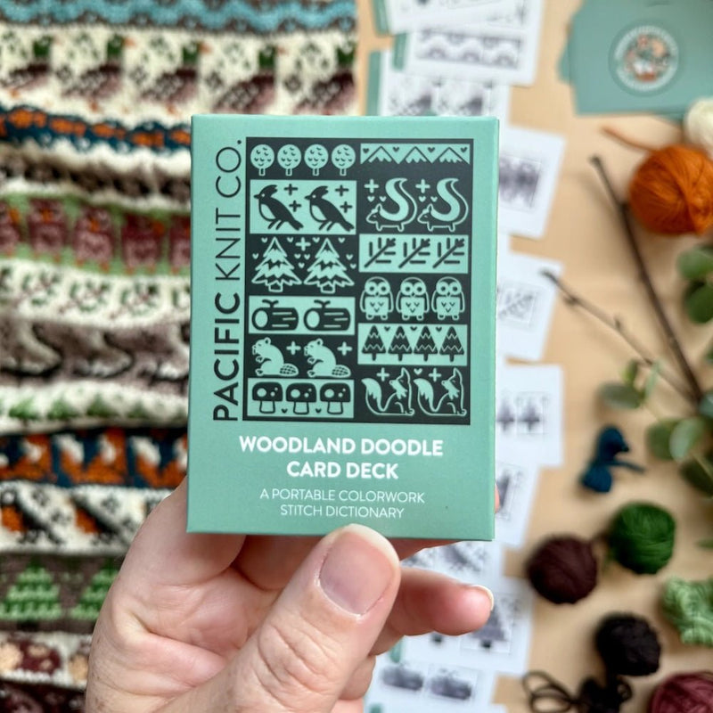 Woodland Doodle Card Deck (Smaller Size) | Pacific Knit Co - This is Knit