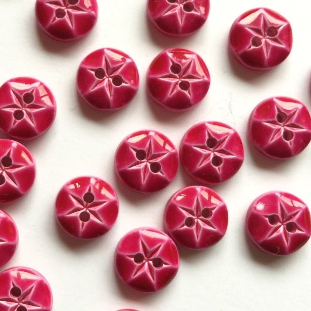 10mm Pink Round Button | TGB2347 - This is Knit
