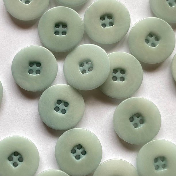 15mm Aqua Corozo Button | TGB4671 - This is Knit