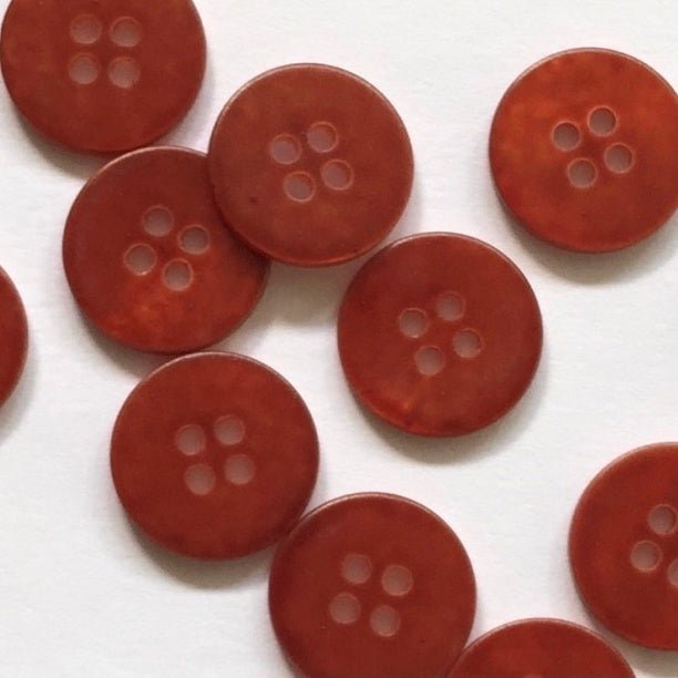 15mm Brown Coloured Shell Button | TGB2650 - This is Knit