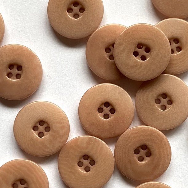 15mm Dusty Pink Corozo Button | TGB4840 - This is Knit