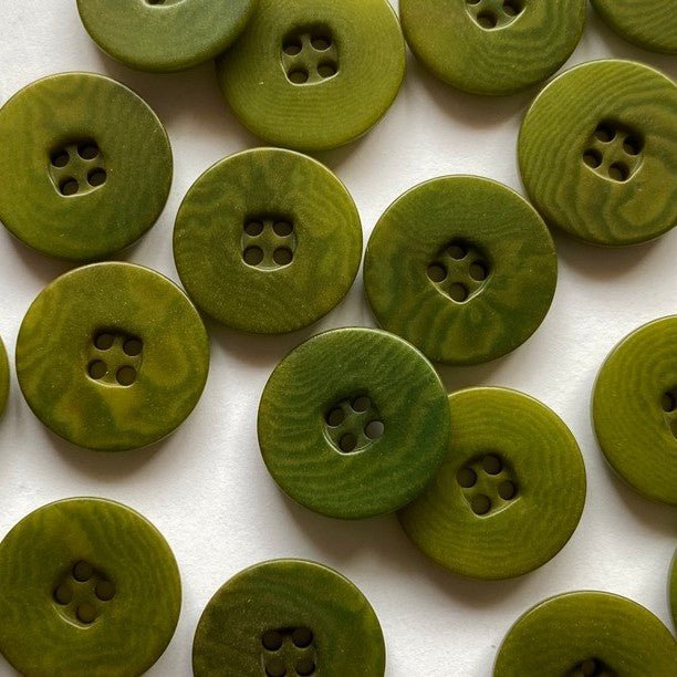 15mm Green Corozo Button | TGB4676 - This is Knit
