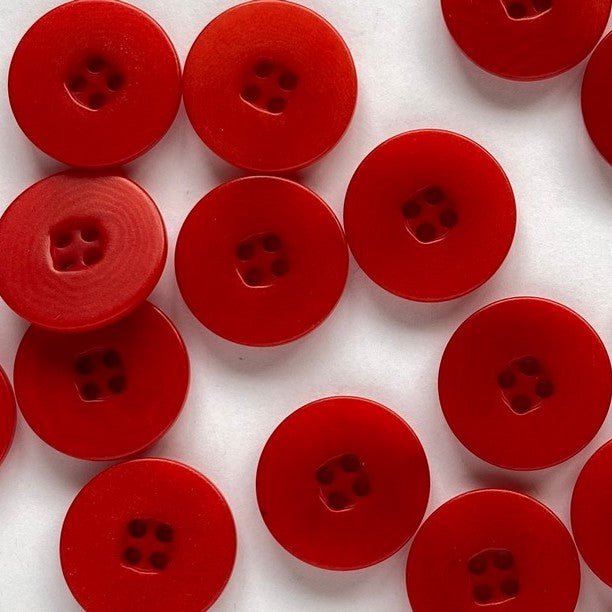 15mm Red Corozo Button | TGB4665 - This is Knit