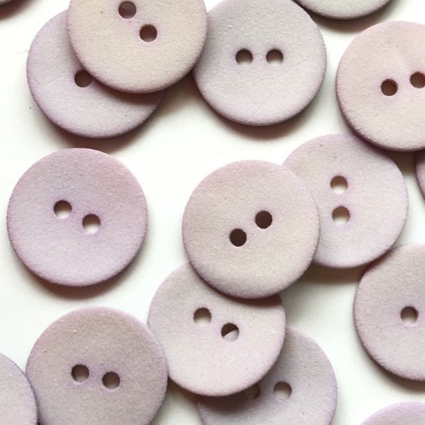 18mm Lilac Shell Button With Chalky Finish | TGB4166 - This is Knit