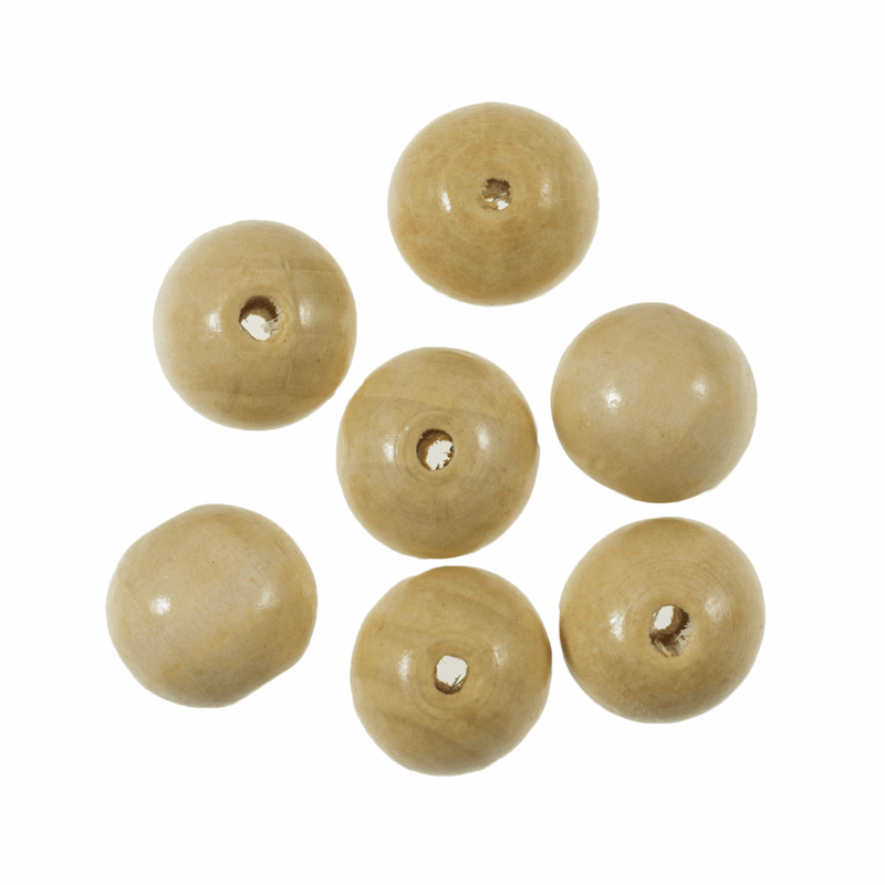 Beech Wood Beads | 20mm | Trimits - This is Knit