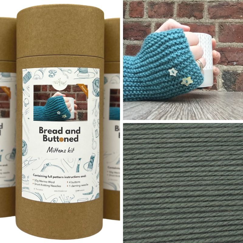 Bread And Buttoned Mitts Kit | This is Knit - This is Knit