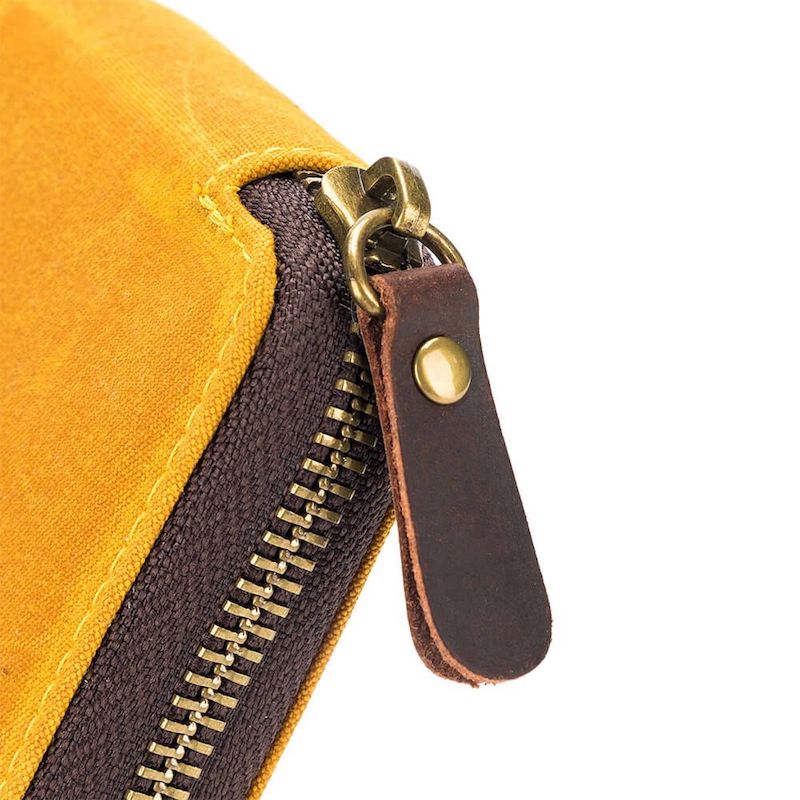 Canvas Mini Zip Square | Della Q - This is Knit