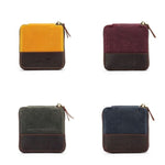 Canvas Mini Zip Square | Della Q - This is Knit