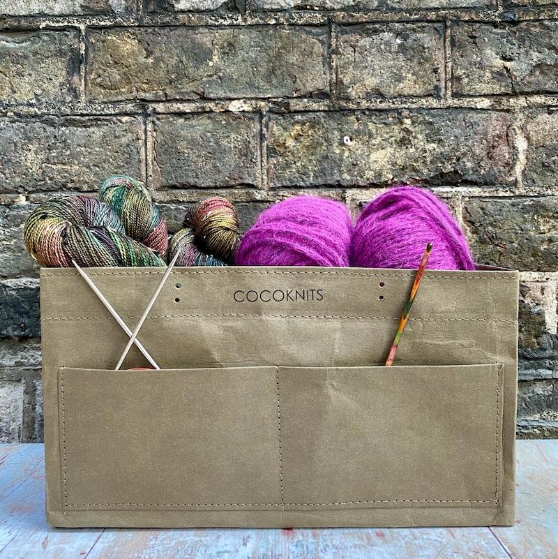 Cocoknits Kraft Caddy - Olive | Cocoknits - This is Knit
