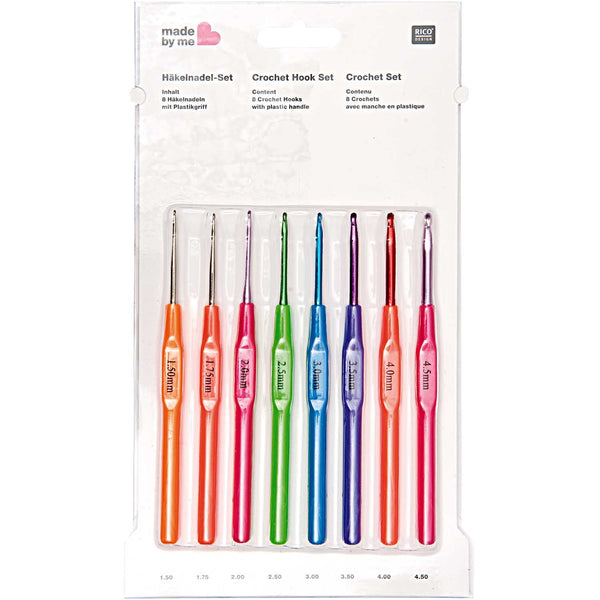 Rico Crochet Hook Set (Larger Sizes/Acrylic) — Loop Knitting