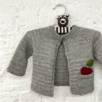 Cute As One Button Baby Cardigan Knitting Kit - This is Knit