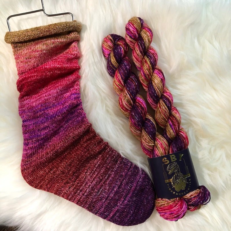 Deconstructed Fade Sock | Shirley Brian Yarns - This is Knit