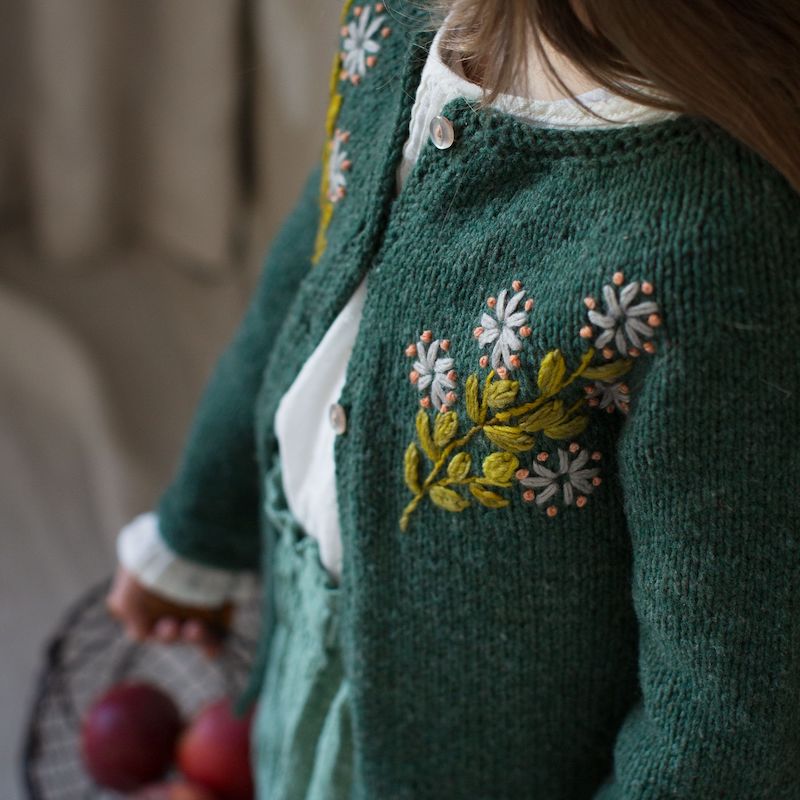 Embroidered knitwear best sale