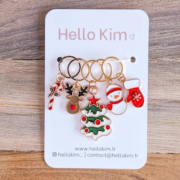 Festive Stitch Markers | Hello Kim - This is Knit