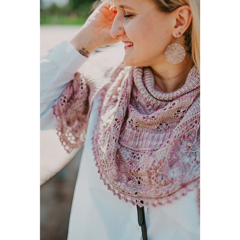 Foliosa Shawl Kit | Cecily Grove Yarns - This is Knit