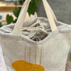 Hand Printed Irish Linen Project Bag | 29 Bride Street - This is Knit