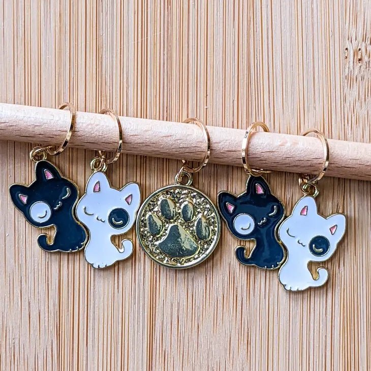 Happy Cat Stitch Markers | Hello Kim - This is Knit