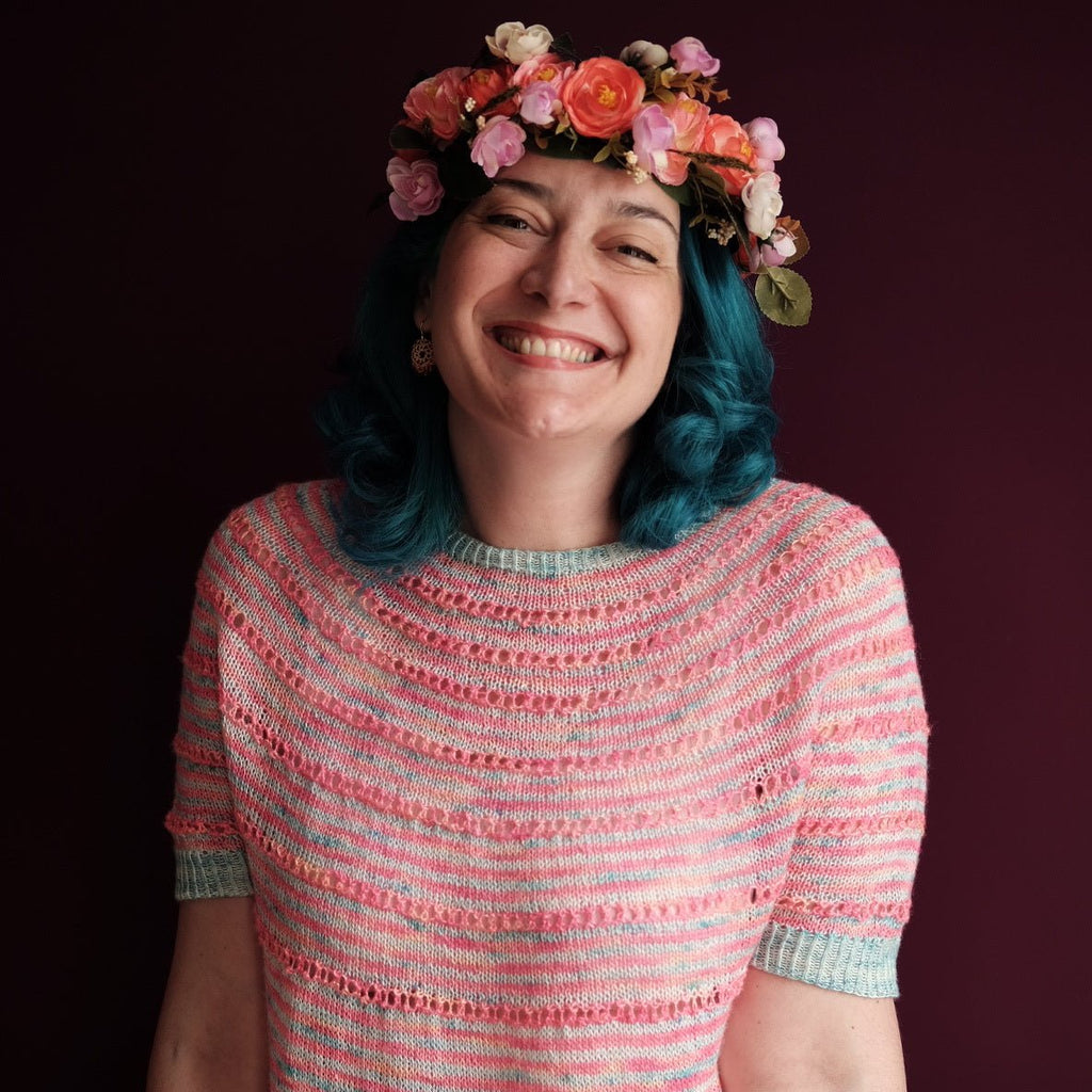 Jenny Flower Tee Kit | Townhouse Yarns - This is Knit