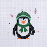 Mini Counted Cross Stitch Kit - Penguin | Trimits - This is Knit