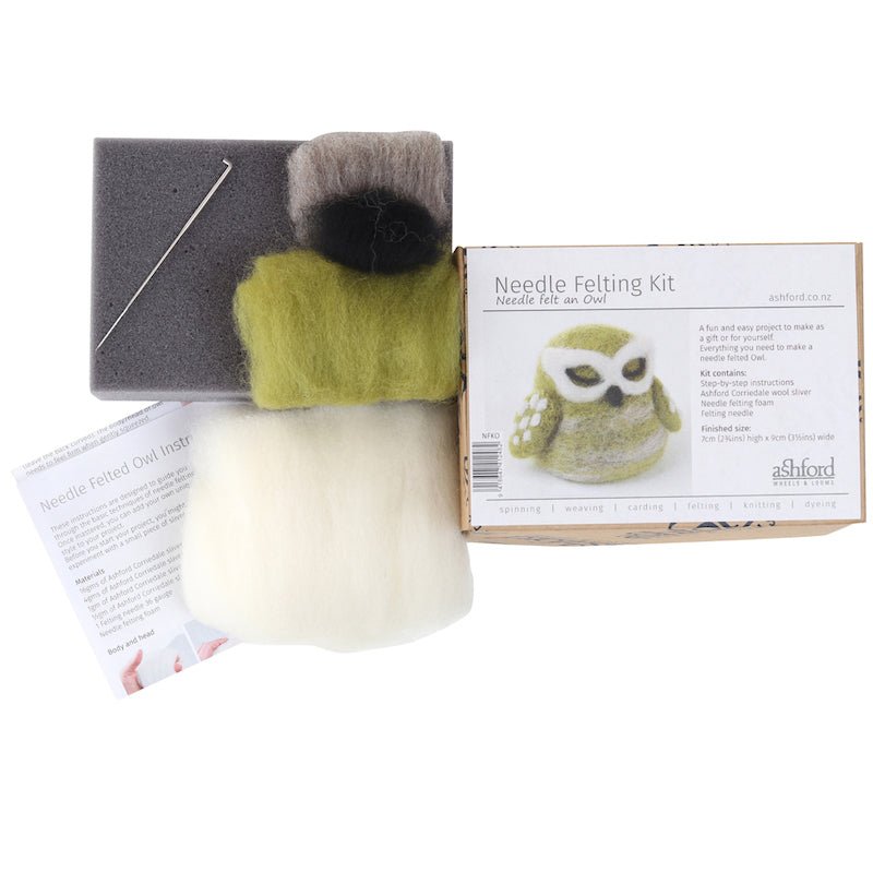 Needle Felting Kit - Owl | Ashford - This is Knit
