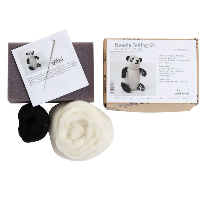 Needle Felting Kit - Panda | Ashford - This is Knit