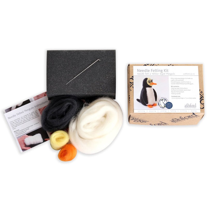 Needle Felting Kit - Penguin | Ashford - This is Knit