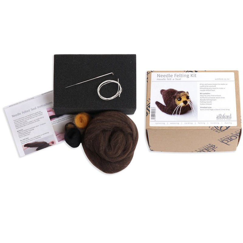 Needle Felting Kit - Seal | Ashford - This is Knit