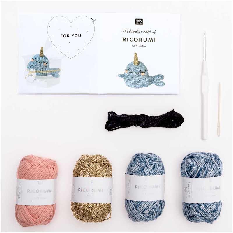 Ricorumi Crochet Kit - Narwhal | Rico Design - This is Knit