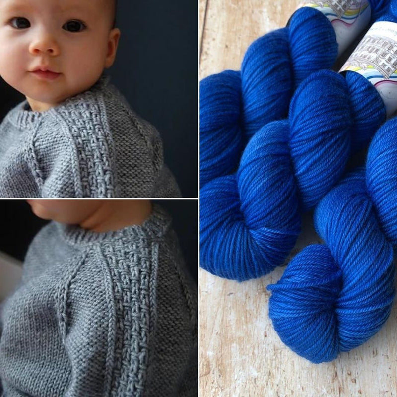 Sagano Baby Sweater Kit | Townhouse Yarns - This is Knit