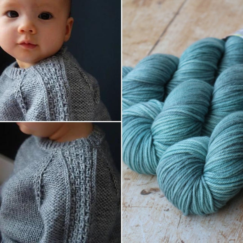 Sagano Baby Sweater Kit | Townhouse Yarns - This is Knit